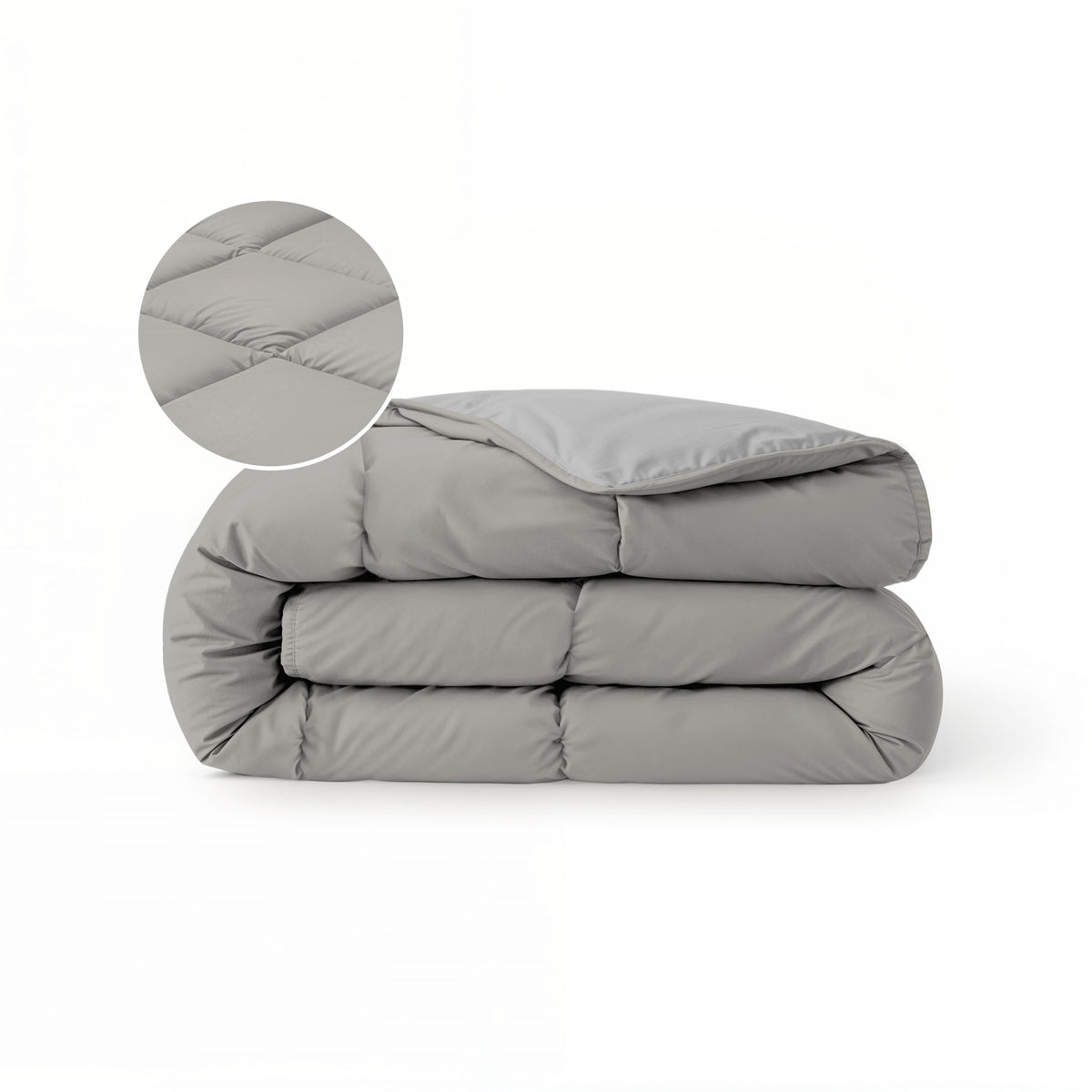 Zelesta Comfort Duo Sommerbettdecke - Grau & Sanftes Grau