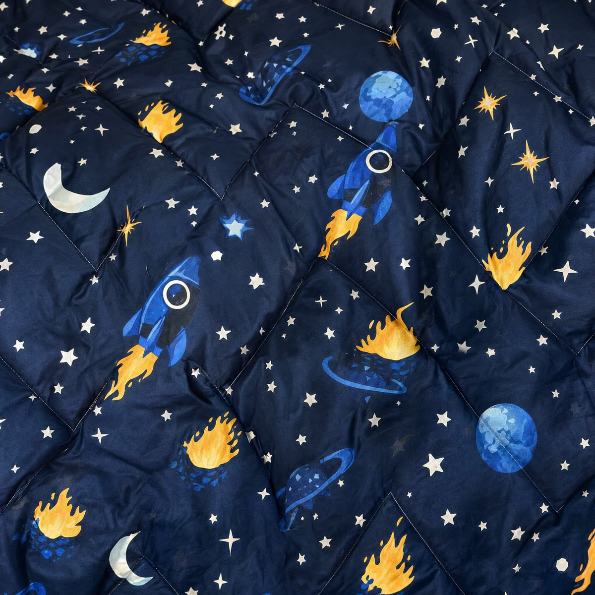 Zelesta Comfort Glow in the Dark Bettdecke - Space Journey