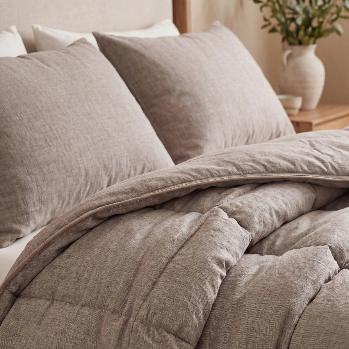 Zelesta Comfort Structure Kissenbezüge Set von 2 - Anthrazit