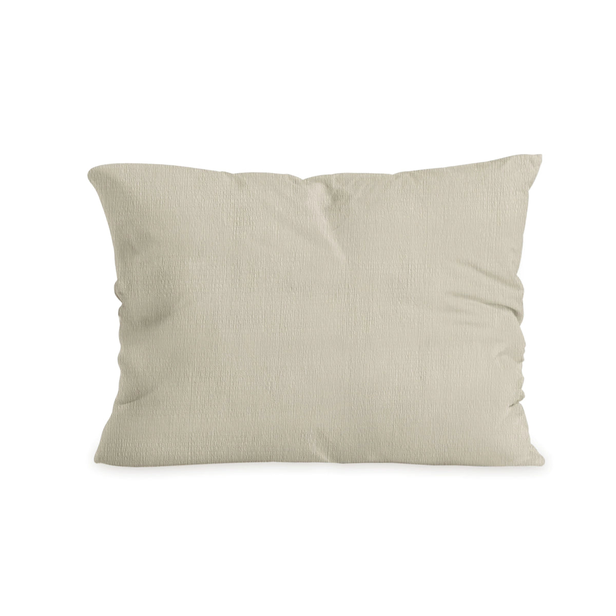Zelesta Special Seersucker Kissenbezug Set von 2 - Mandelmilch Beige
