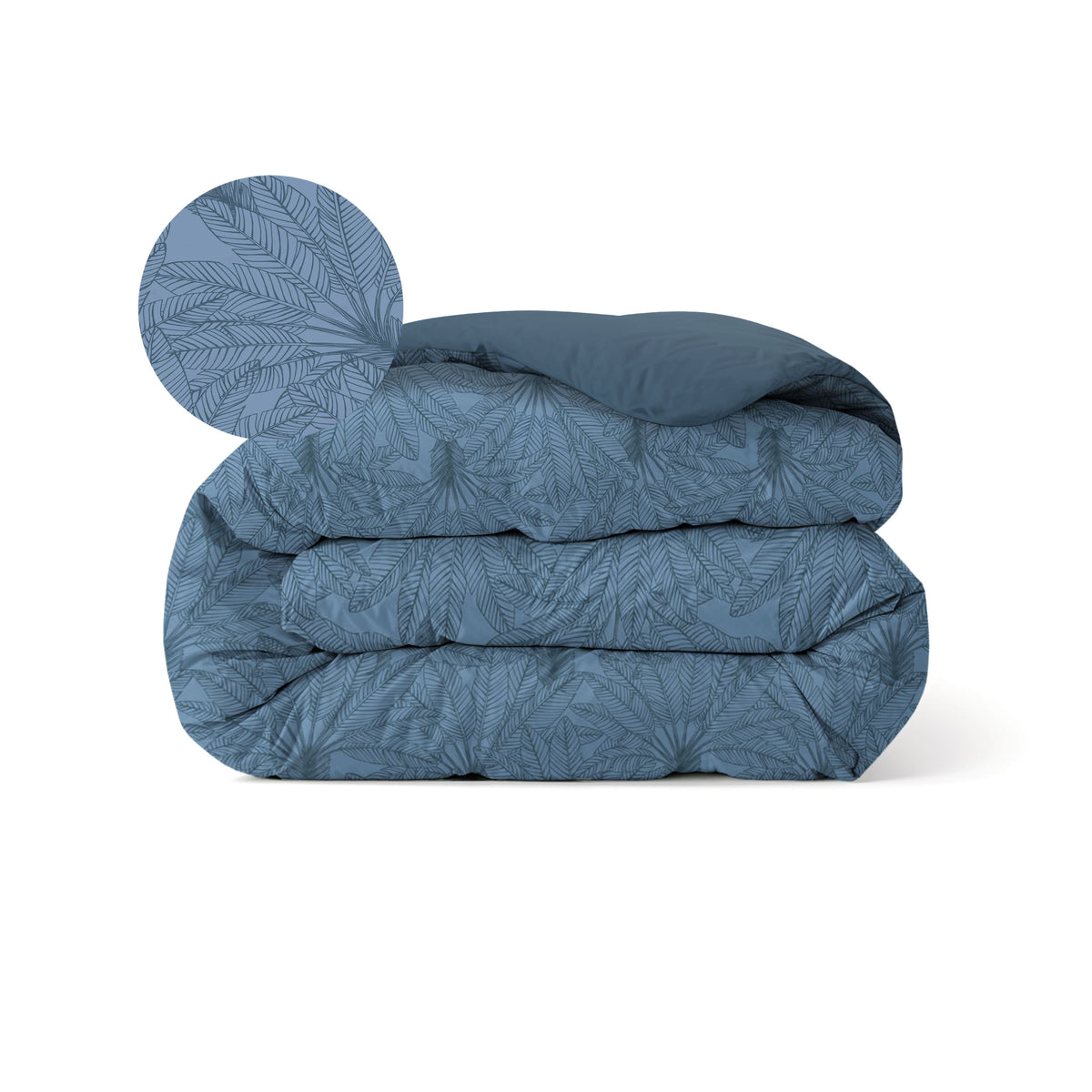 Zelesta Comfort Design Nahtlose Bettdecke - Botanical Line Art Blue