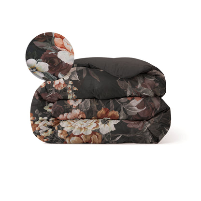 Zelesta Comfort Design Nahtlose Bettdecke - Golden Age Flower Black