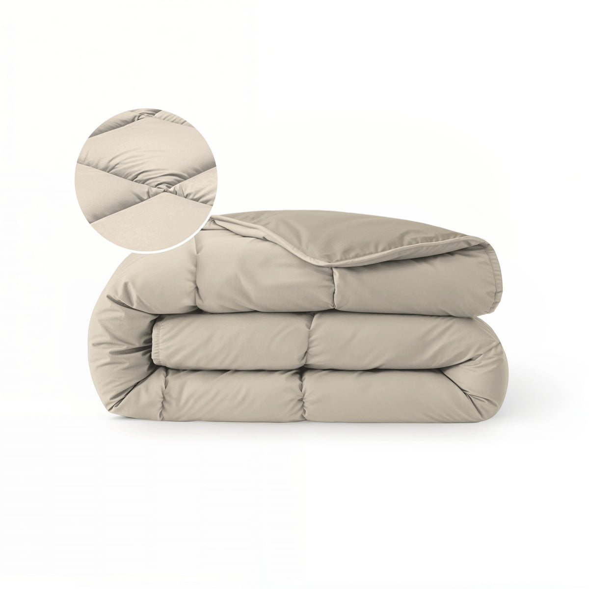 Zelesta Comfort Duo Sommerbettdecke - Taupe & Champagner