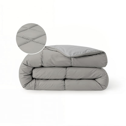 Zelesta Comfort Duo Sommerbettdecke - Grau & Sanftes Grau