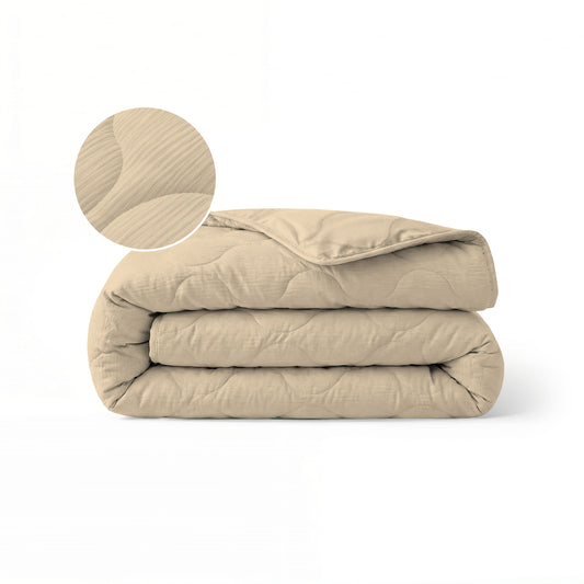 Zelesta Special Musselin Sommerbettdecke - Sanftes Buttergelb