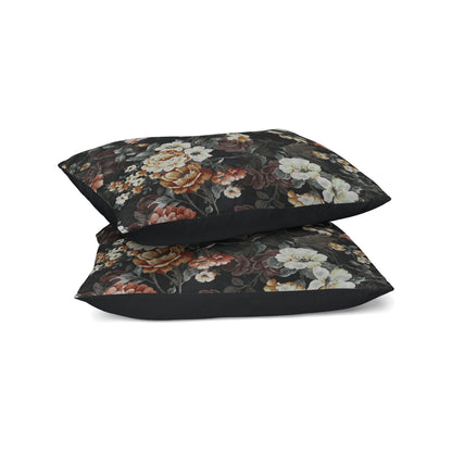 Zelesta Comfort Design Nahtlose Kissenbezüge Set von 2 - Golden Age Flower Black