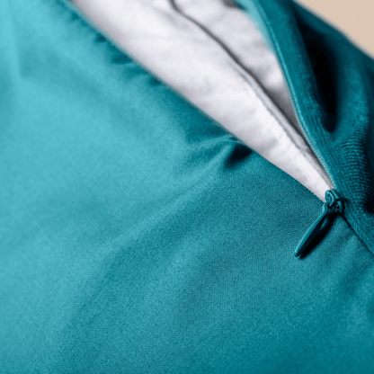 Zelesta Velvetbed Kissenbezüge Set von 2 - Petrol