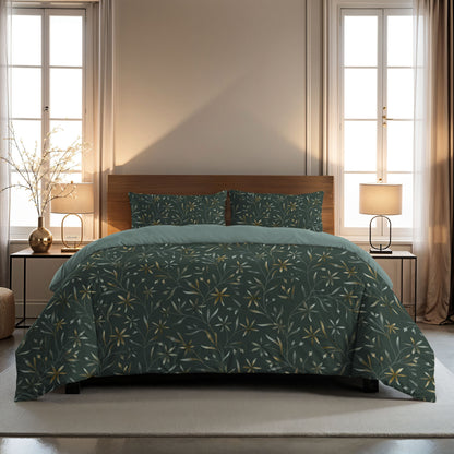 Zelesta Comfort Design Nahtlose Bettdecke - Delicate Floral Green