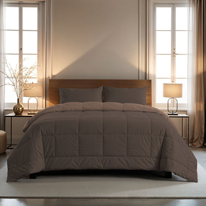 Zelesta Comfort Duo Bettdecke - Schokoladenbraun & Mokkabraun