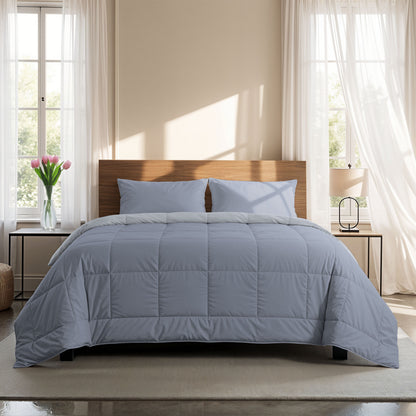 Zelesta Comfort Duo Sommerbettdecke - Eisblau & Sanftes Blau