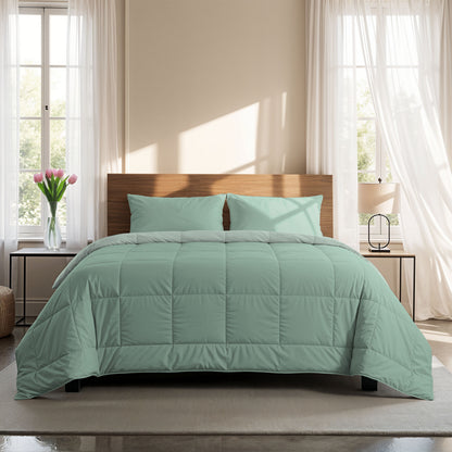 Zelesta Comfort Duo Sommerbettdecke - Mintgrün & Hellgrün