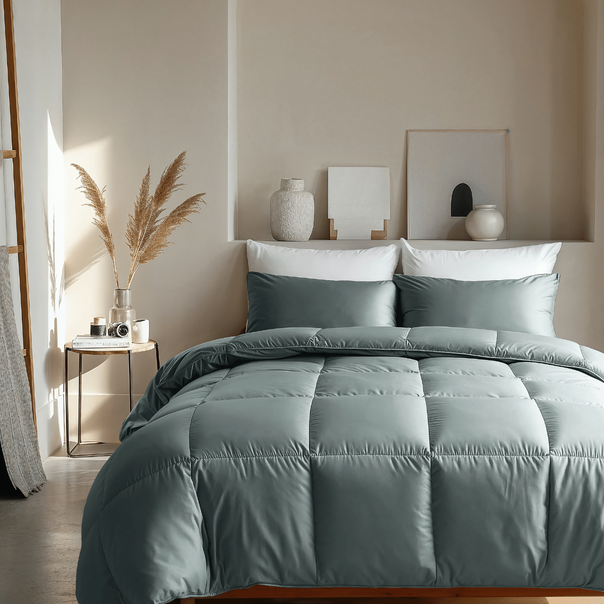 Stimmungsbild vom Zelesta Satinbed - Grateful Green
