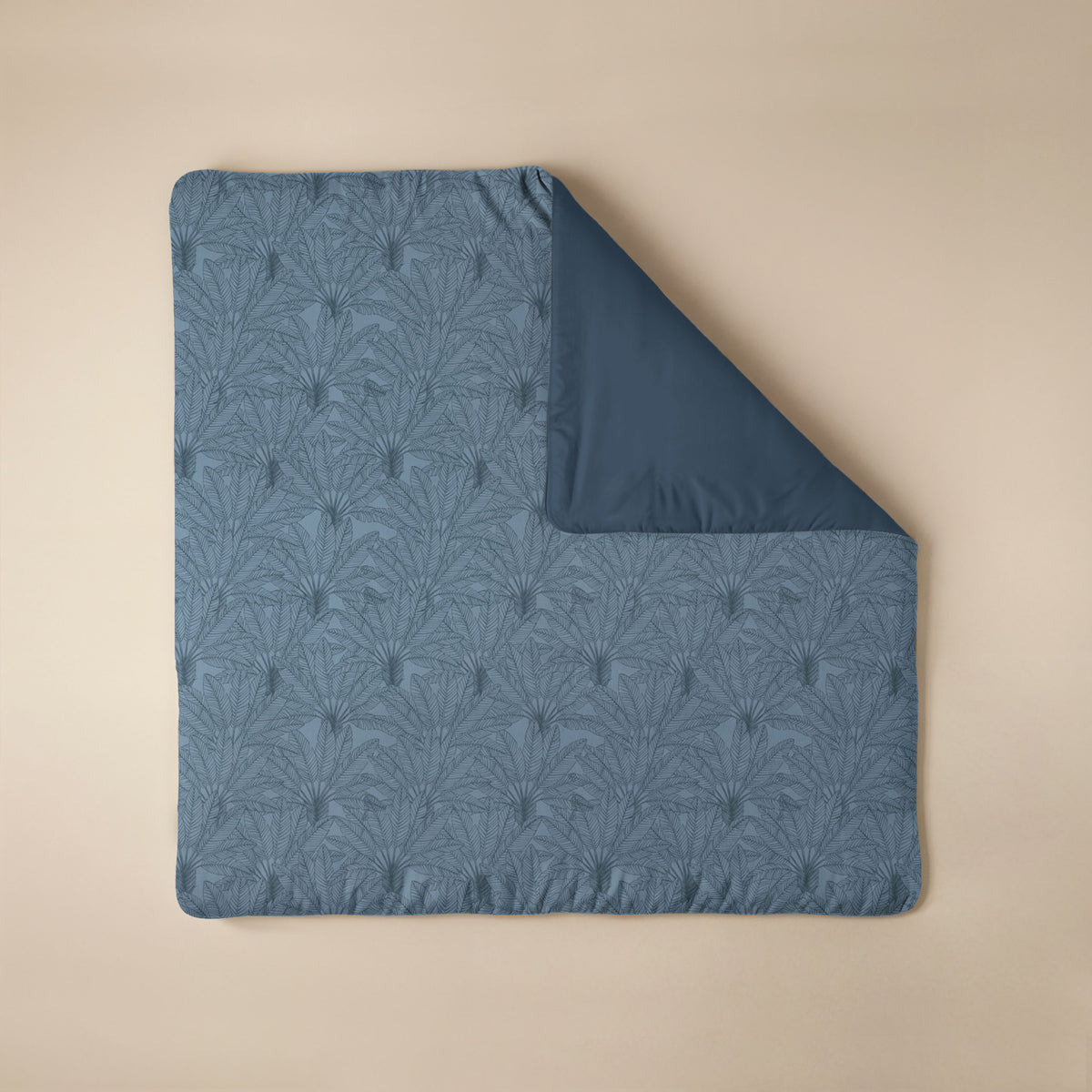 Zelesta Comfort Design Nahtlose Bettdecke - Botanical Line Art Blue