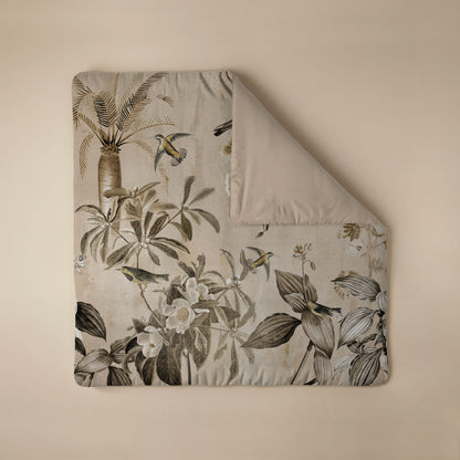 Zelesta Comfort Design Nahtlose Bettdecke - Vintage Birds Sand