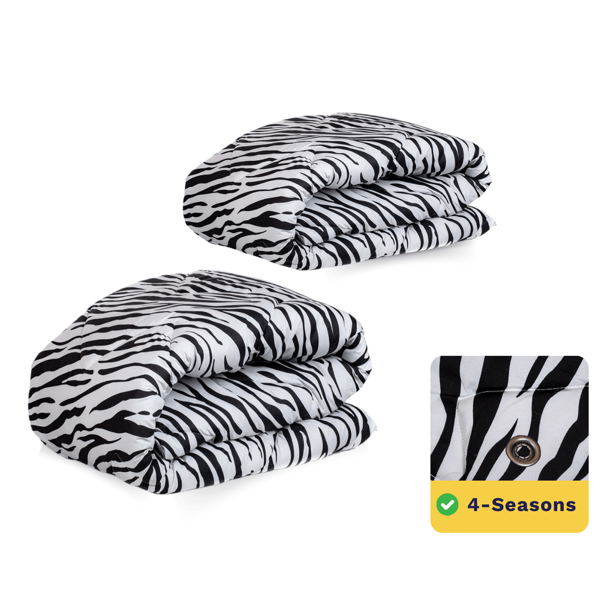 Packshot vom Zelesta Wonderbed 4 Seasons double - Zebra Skin