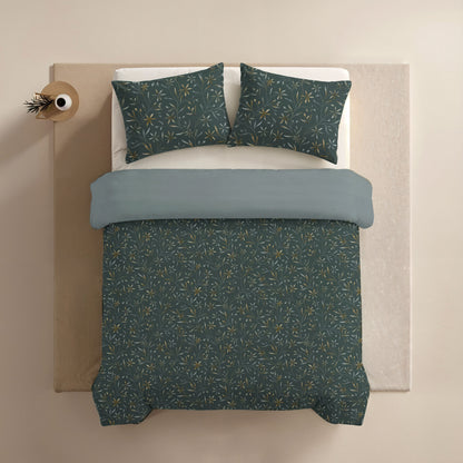 Zelesta Comfort Design Nahtlose Bettdecke - Delicate Floral Green