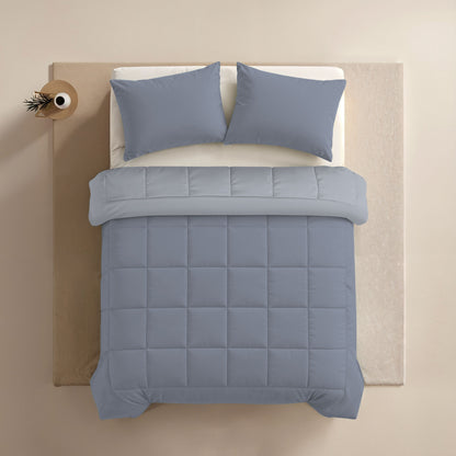 Zelesta Comfort Duo Sommerbettdecke - Eisblau & Sanftes Blau