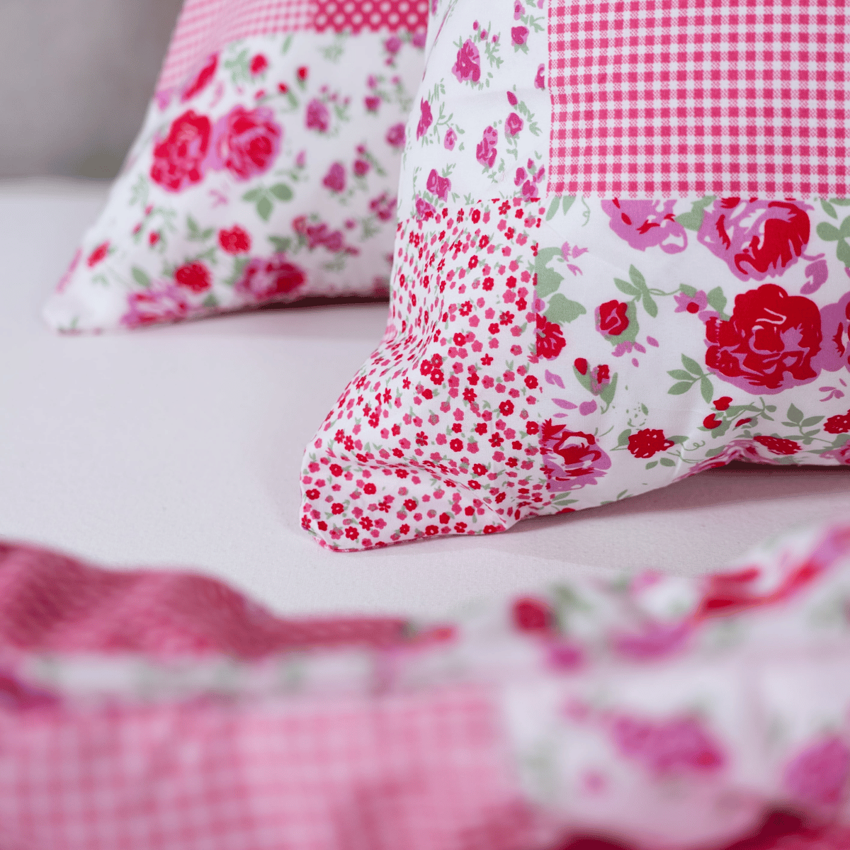 Stimmungsbild vom Zelesta Wonderbed Kissenbezüge Set von 2 - Patchwork Pink