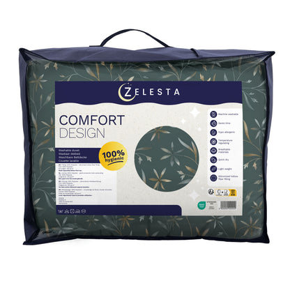 Zelesta Comfort Design Nahtlose Bettdecke - Delicate Floral Green