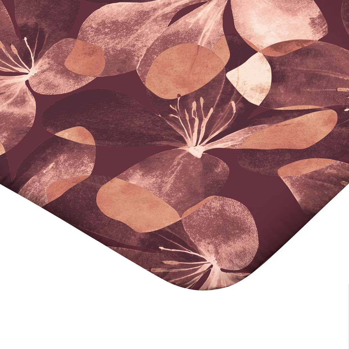 Zelesta Comfort Design Nahtlose Bettdecke - Oversized Flower Blush Red