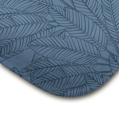 Zelesta Comfort Design Nahtlose Bettdecke - Botanical Line Art Blue