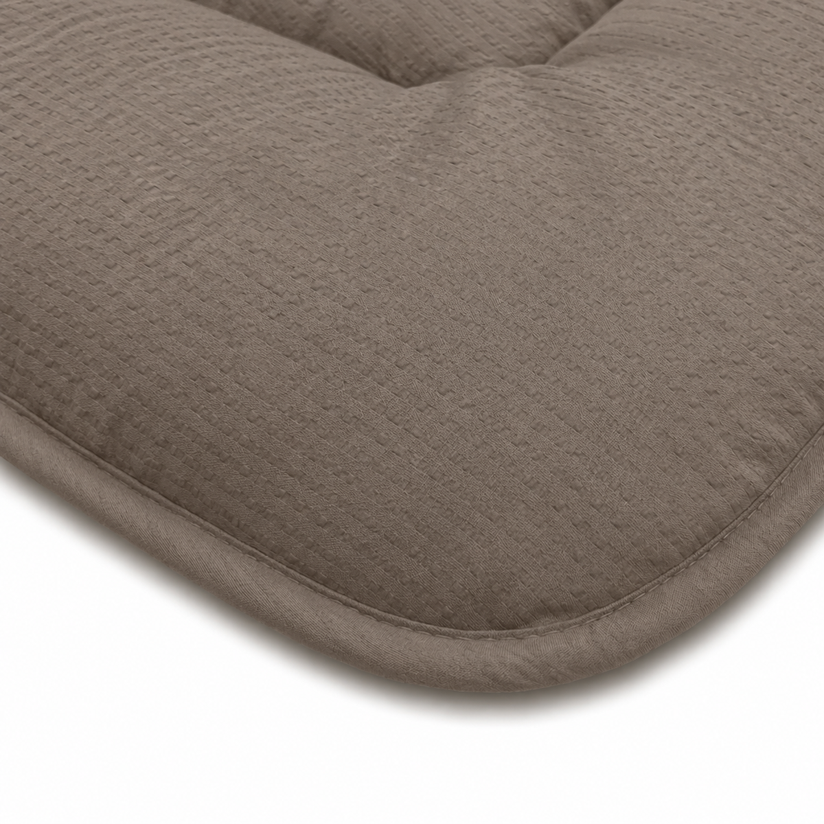 Zelesta Comfort Structure Seersucker Bettdecke - Taupe & Beige