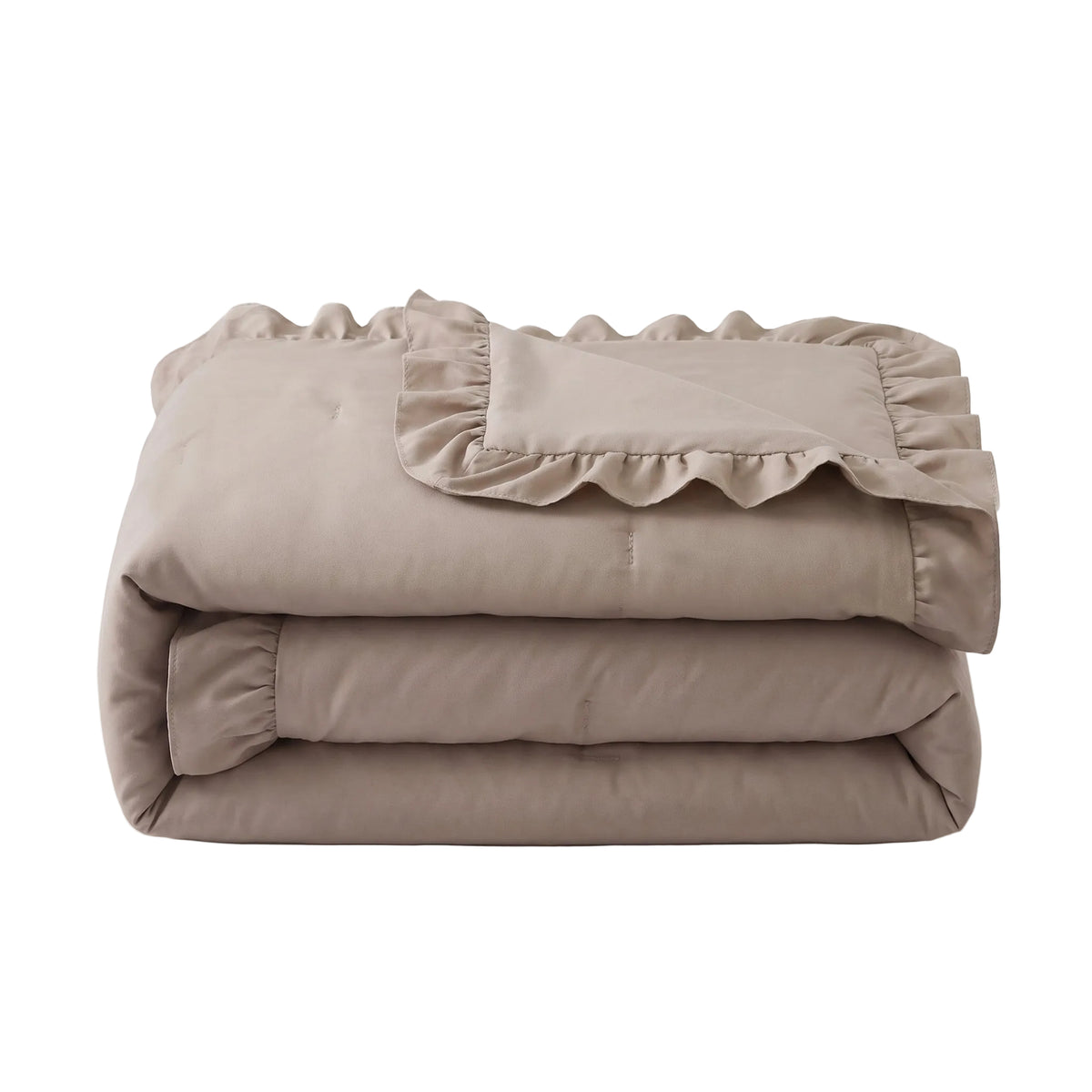 Zelesta Everyday Ruffles Bettdecke - Khaki
