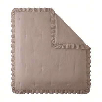 Zelesta Everyday Ruffles Bettdecke - Khaki
