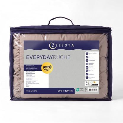Zelesta Everyday Ruffles Bettdecke - Khaki