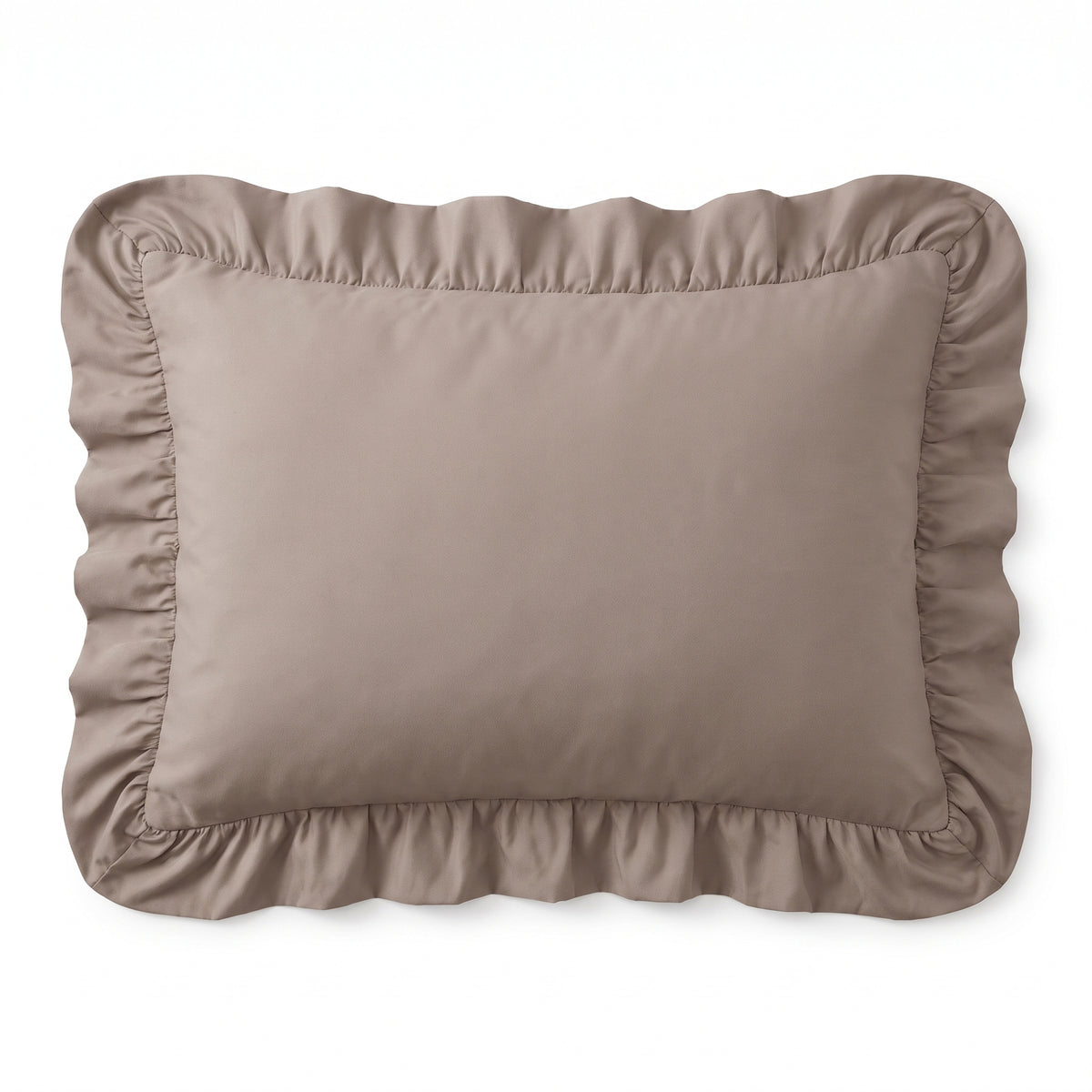 Zelesta Everyday Ruffles Kissenbezüge Set von 2 - Khaki