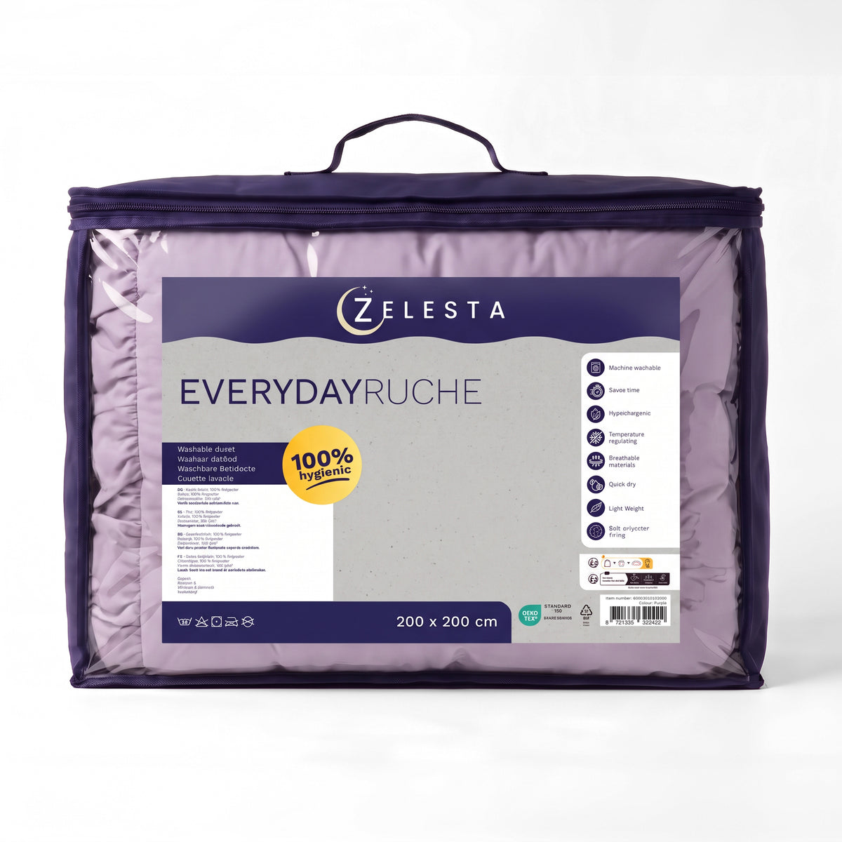 Zelesta Everyday Ruffles Bettdecke - Lavendel