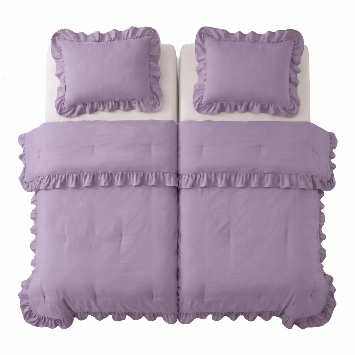 Zelesta Everyday Ruffles Bettdecke - Lavendel