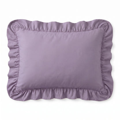 Zelesta Everyday Ruffles Kissenbezüge Set von 2 - Lavendel