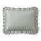 Zelesta Everyday Ruffles Kissenbezüge Set von 2 - Meergrün
