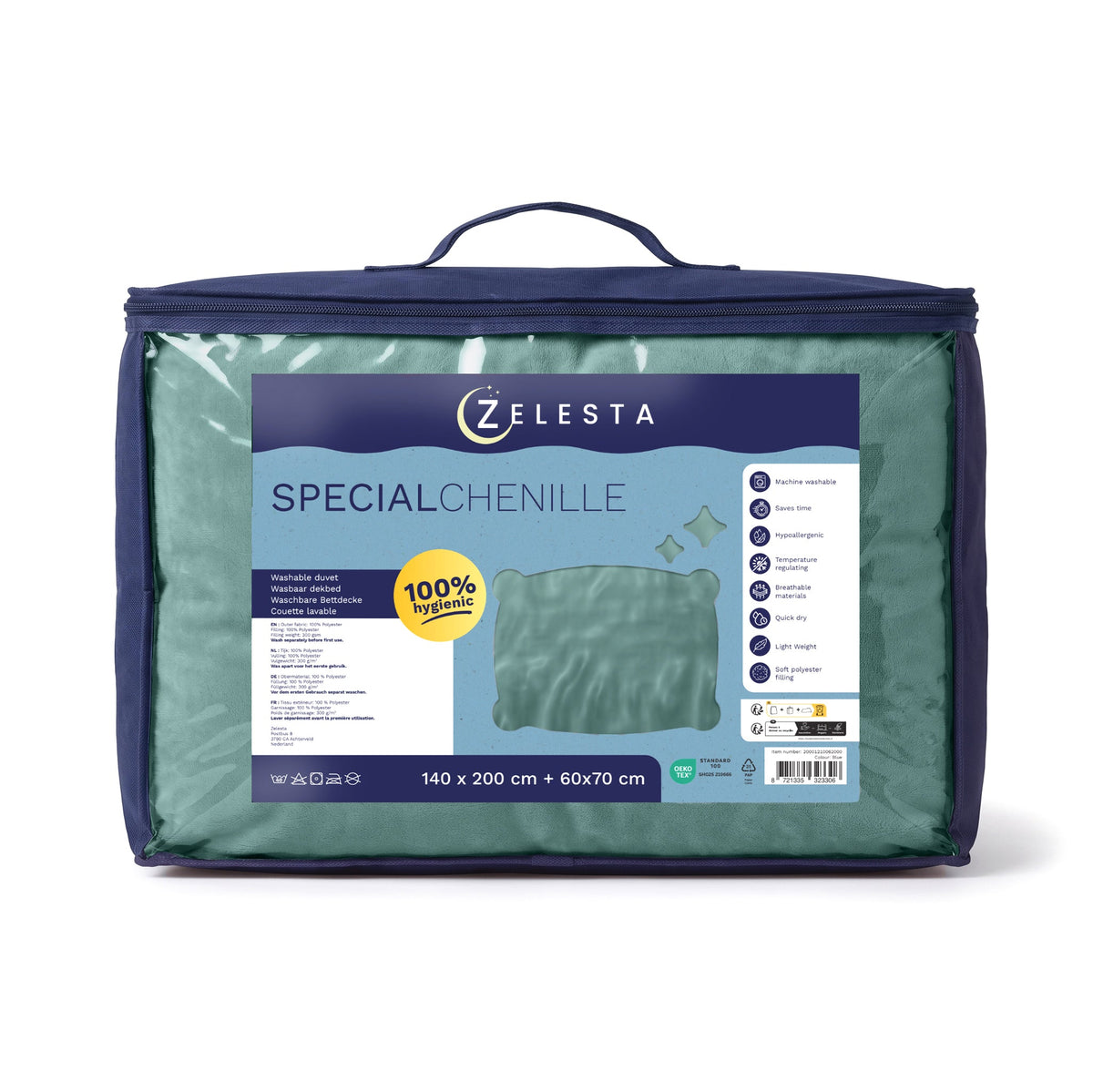 Zelesta Special Kids Chenille Bettdecke - Seegrün