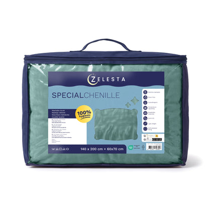 Zelesta Special Kids Chenille Bettdecke - Seegrün
