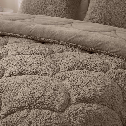 Zelesta Special Teddy Chenille Bettdecke - Dunkeltaupe