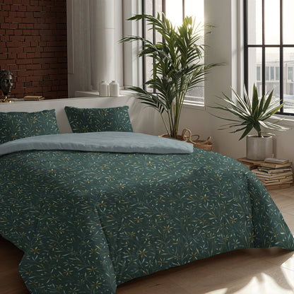 Zelesta Comfort Design Nahtlose Bettdecke - Delicate Floral Green
