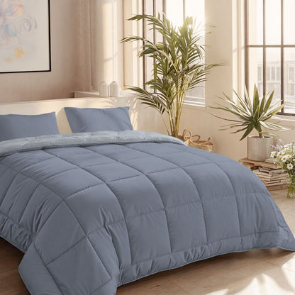 Zelesta Comfort Duo Sommerbettdecke - Eisblau & Sanftes Blau