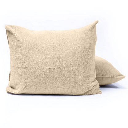 Packshot vom Zelesta Teddy Kissenbezüge Set von 2 - Taupe
