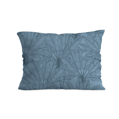 Zelesta Comfort Design Nahtlose Kissenbezüge Set von 2 - Botanical Line Art Blue