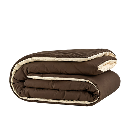 Zelesta Comfort Duo No Stitch Bettdecke - Taupe & Braun