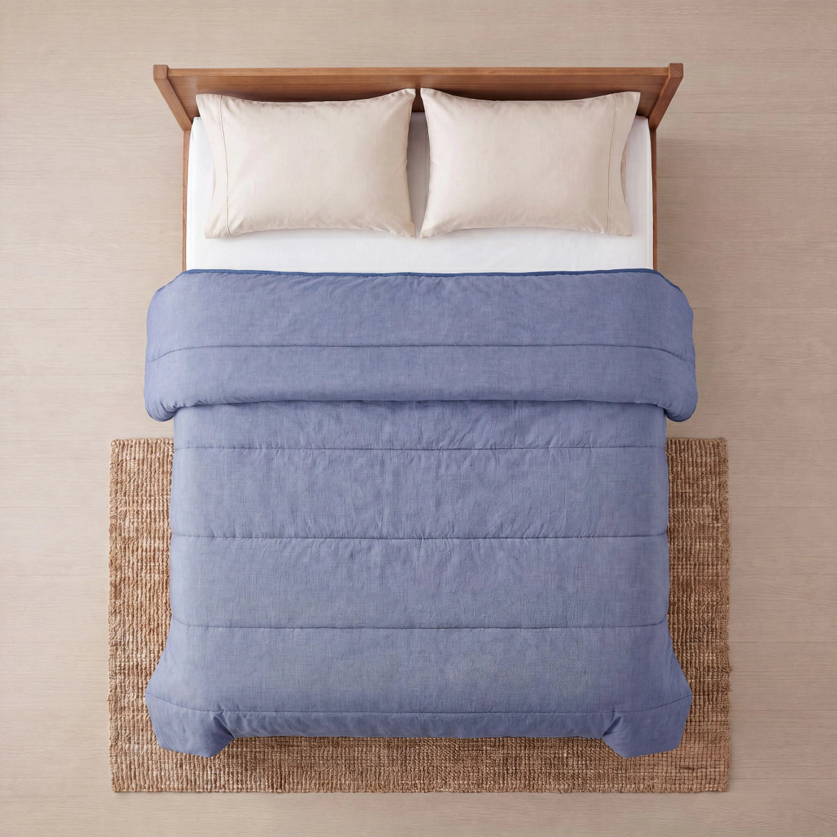 Zelesta Comfort Structure Sommerbettdecke - Denim