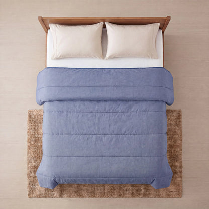 Zelesta Comfort Structure Sommerbettdecke - Denim