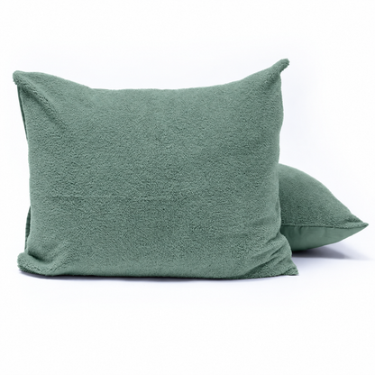 Zelesta Teddy Kissenbezüge Set von 2 - Grün