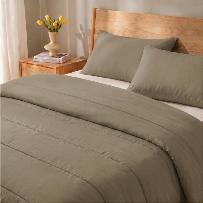 Zelesta Comfort Uni Sommerbettdecke - Naturtaupe