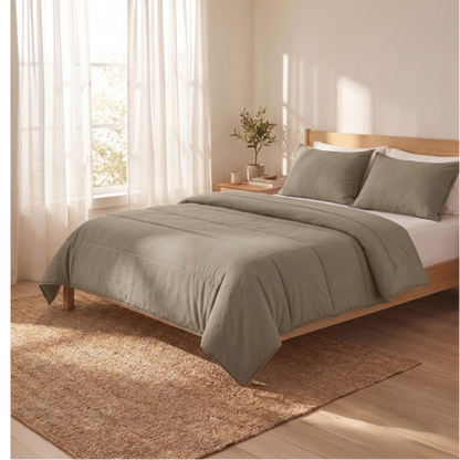 Zelesta Comfort Uni Sommerbettdecke - Naturtaupe