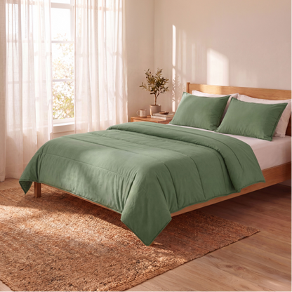 Zelesta Comfort Uni Sommerbettdecke - Salbeigrün