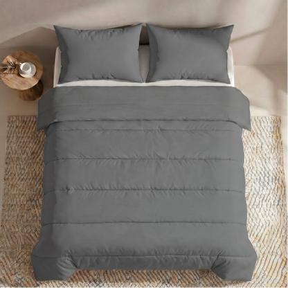 Zelesta Comfort Uni Sommerbettdecke - Steingrau