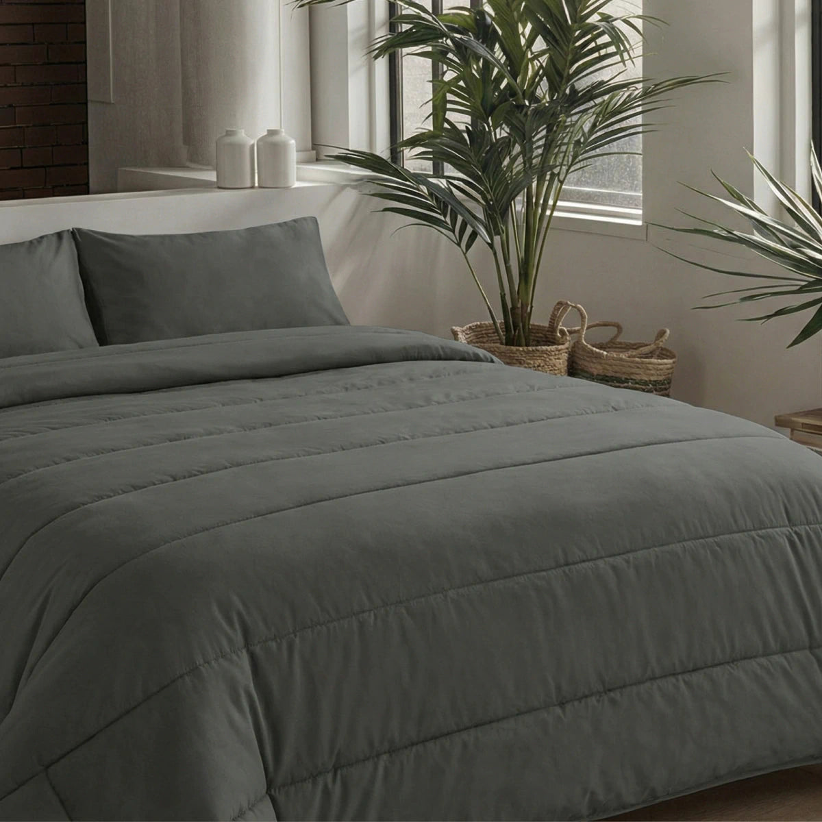 Zelesta Comfort Uni Sommerbettdecke - Anthrazit